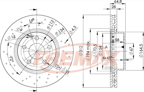 FREMAX BD-0417 - Гальмівний диск autozip.com.ua