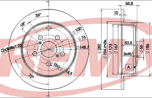 FREMAX BD-0503 - Гальмівний диск autozip.com.ua