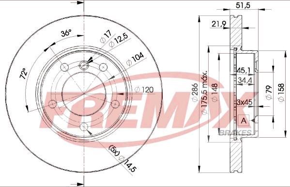 FREMAX BD-0674 - Гальмівний диск autozip.com.ua