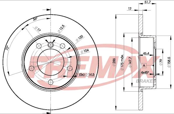 FREMAX BD-0673 - Гальмівний диск autozip.com.ua