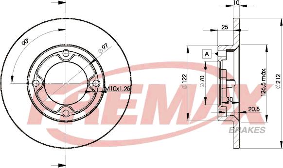 FREMAX BD-0003 - Гальмівний диск autozip.com.ua