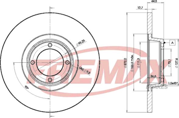 FREMAX BD-0881 - Гальмівний диск autozip.com.ua