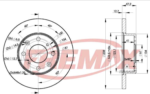 FREMAX BD-0829 - Гальмівний диск autozip.com.ua