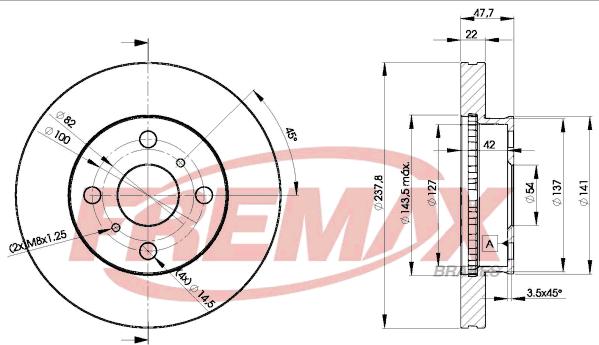 FREMAX BD-0260 - Гальмівний диск autozip.com.ua