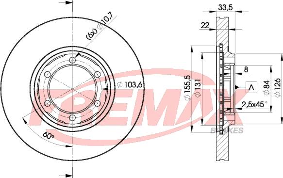 FREMAX BD-0201 - Гальмівний диск autozip.com.ua