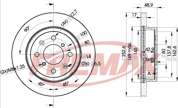 FREMAX BD-0715 - Гальмівний диск autozip.com.ua