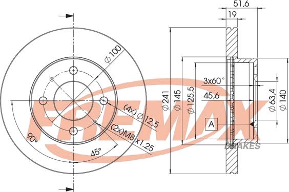 FREMAX BD-1008 - Гальмівний диск autozip.com.ua