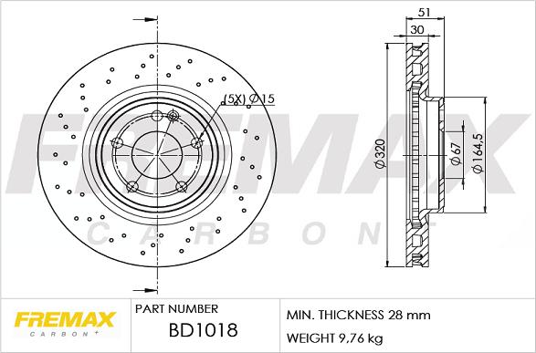 FREMAX BD-1018 - Гальмівний диск autozip.com.ua