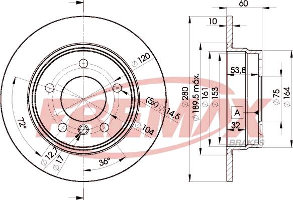 FREMAX BD-8936 - Гальмівний диск autozip.com.ua