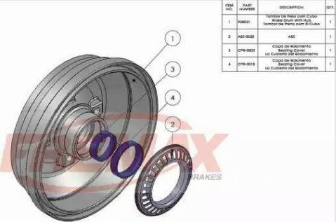 FREMAX BD-8051 - Гальмівний барабан autozip.com.ua