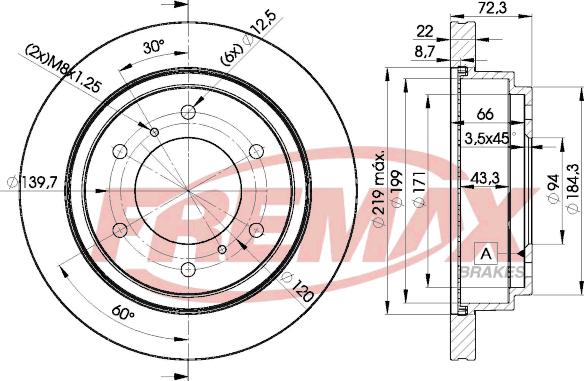 FREMAX BD-8067 - Гальмівний диск autozip.com.ua