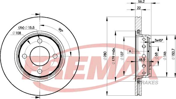 FREMAX BD-8011 - Гальмівний диск autozip.com.ua