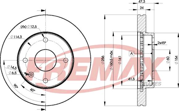 FREMAX BD-8338 - Гальмівний диск autozip.com.ua