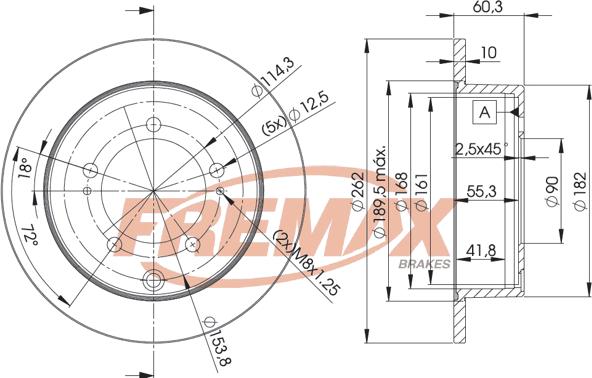 FREMAX BD-8326 - Гальмівний диск autozip.com.ua