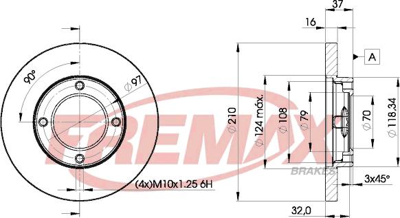 FREMAX BD-8702 - Гальмівний диск autozip.com.ua