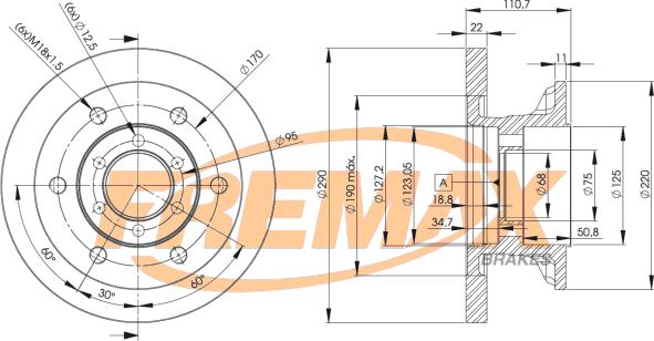 FREMAX BD-8772 - Гальмівний диск autozip.com.ua