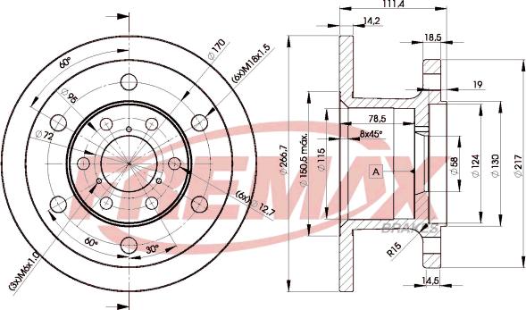 FREMAX BD-3907 - Гальмівний диск autozip.com.ua