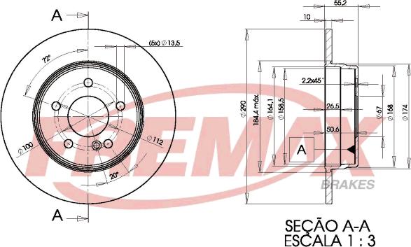 FREMAX BD-3412 - Гальмівний диск autozip.com.ua