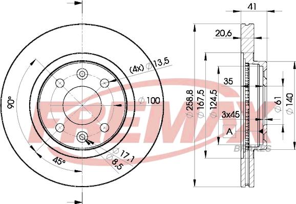 FREMAX BD-3550 - Гальмівний диск autozip.com.ua