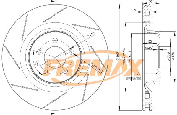 FREMAX BD-3063 - Гальмівний диск autozip.com.ua