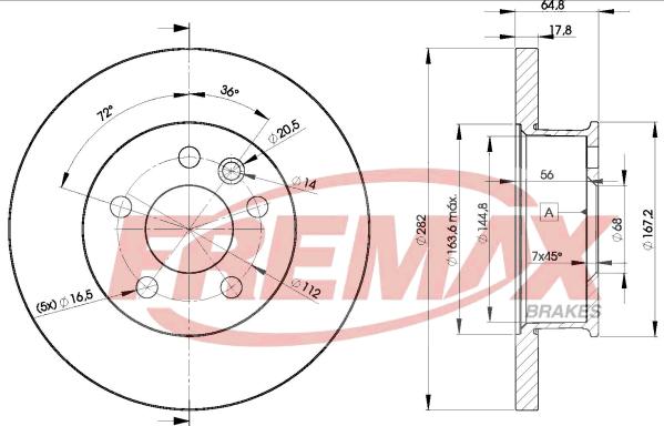 FREMAX BD-3012 - Гальмівний диск autozip.com.ua