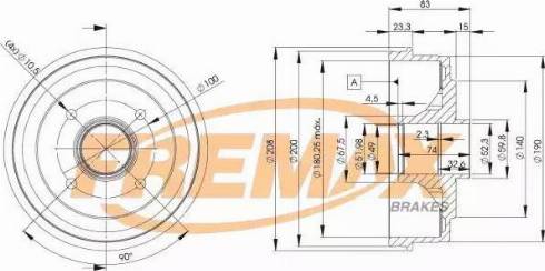 FREMAX BD-3030 - Гальмівний барабан autozip.com.ua