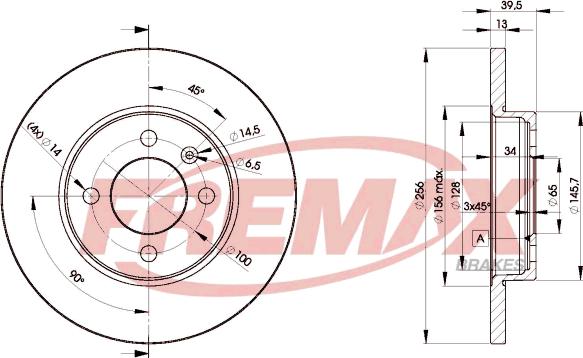 FREMAX BD-3392 - Гальмівний диск autozip.com.ua