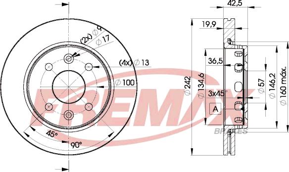 FREMAX BD-3253 - Гальмівний диск autozip.com.ua