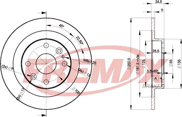 FREMAX BD-3257 - Гальмівний диск autozip.com.ua