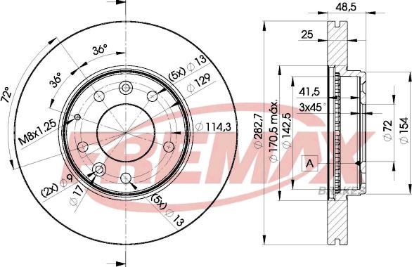 FREMAX BD-3269 - Гальмівний диск autozip.com.ua