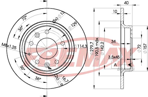 FREMAX BD-3268 - Гальмівний диск autozip.com.ua