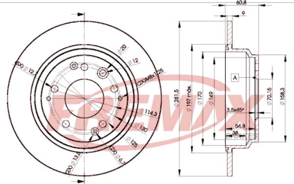 FREMAX BD-2469 - Гальмівний диск autozip.com.ua