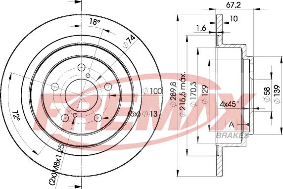 FREMAX BD-2670 - Гальмівний диск autozip.com.ua