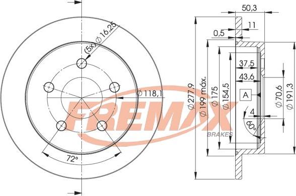 FREMAX BD-2058 - Гальмівний диск autozip.com.ua