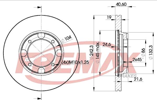 FREMAX BD-2135 - Гальмівний диск autozip.com.ua