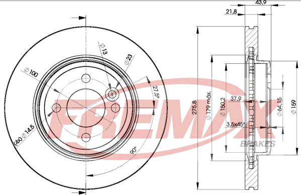 FREMAX BD-2891 - Гальмівний диск autozip.com.ua