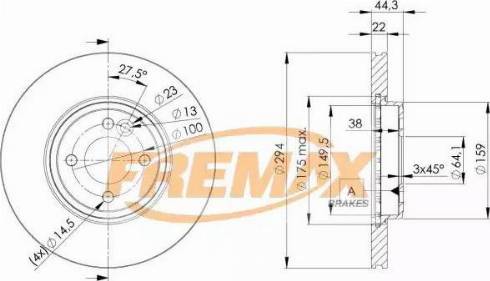 FREMAX BD-2892 - Гальмівний диск autozip.com.ua