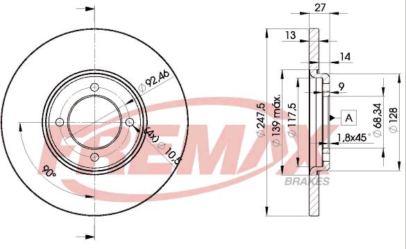 FREMAX BD-2375 - Гальмівний диск autozip.com.ua