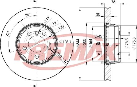 FREMAX BD-2207 - Гальмівний диск autozip.com.ua