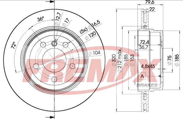 FREMAX BD-2218 - Гальмівний диск autozip.com.ua