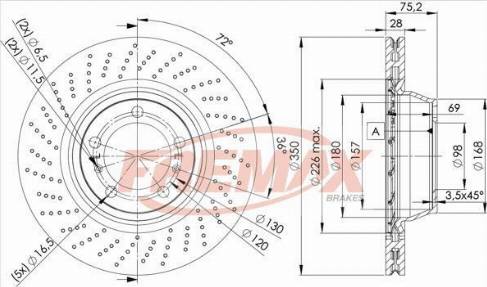 FREMAX BD-7024 - Гальмівний барабан autozip.com.ua