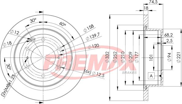 FREMAX BD-7114 - Гальмівний диск autozip.com.ua