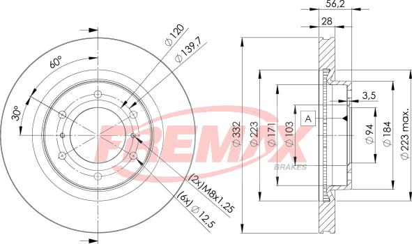 FREMAX BD-7113 - Гальмівний диск autozip.com.ua