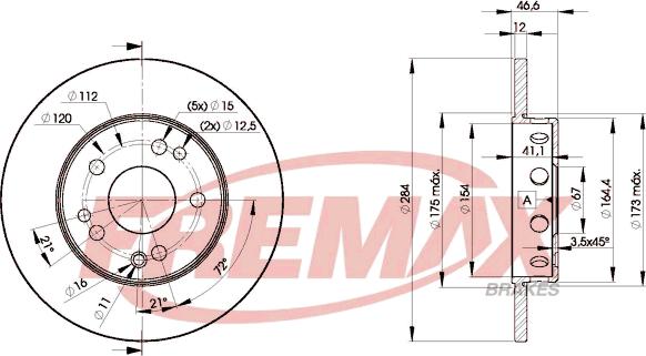 FREMAX BD-7210 - Гальмівний диск autozip.com.ua