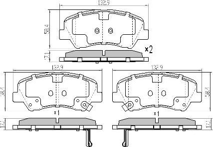 FREMAX FBP-5810 - Гальмівні колодки, дискові гальма autozip.com.ua