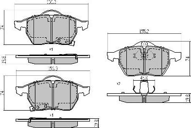 FREMAX FBP-0998-01 - Гальмівні колодки, дискові гальма autozip.com.ua