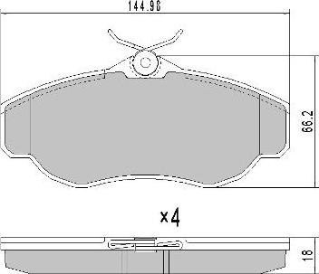 FREMAX FBP-0926 - Гальмівні колодки, дискові гальма autozip.com.ua