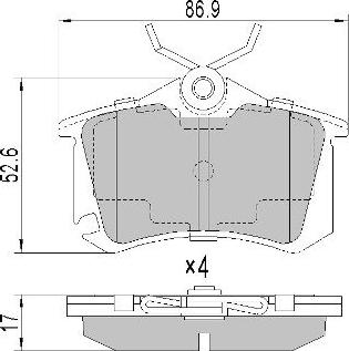 FREMAX FBP-0574 - Гальмівні колодки, дискові гальма autozip.com.ua