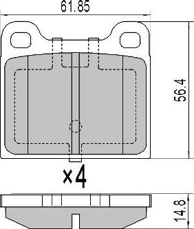 FREMAX FBP-0608 - Гальмівні колодки, дискові гальма autozip.com.ua