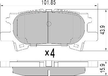 FREMAX FBP-0068 - Гальмівні колодки, дискові гальма autozip.com.ua